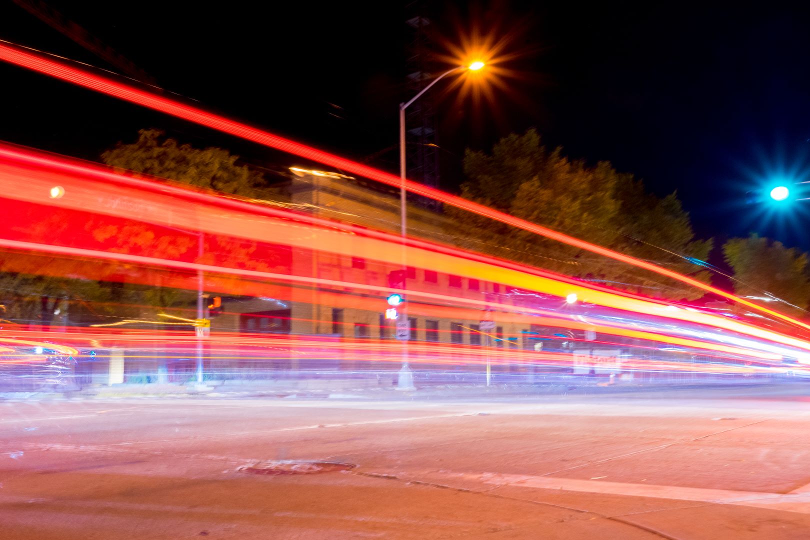 Cars passing by on Johnson st